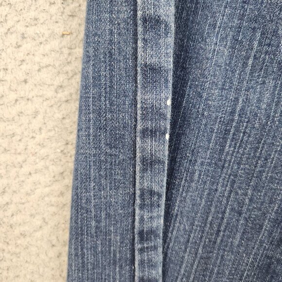 Womens Size 8 Regular Diva Old Navy Jeans Blue Bootcut Classic Mid Rise Stretch - Picture 11 of 12